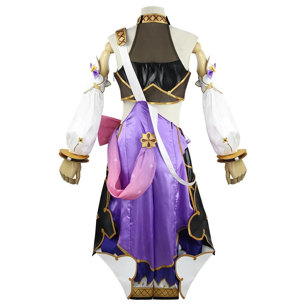 Костюм для косплея Dori Game Genshin Impact костюм Женский Топ шорты очки шляпа парик