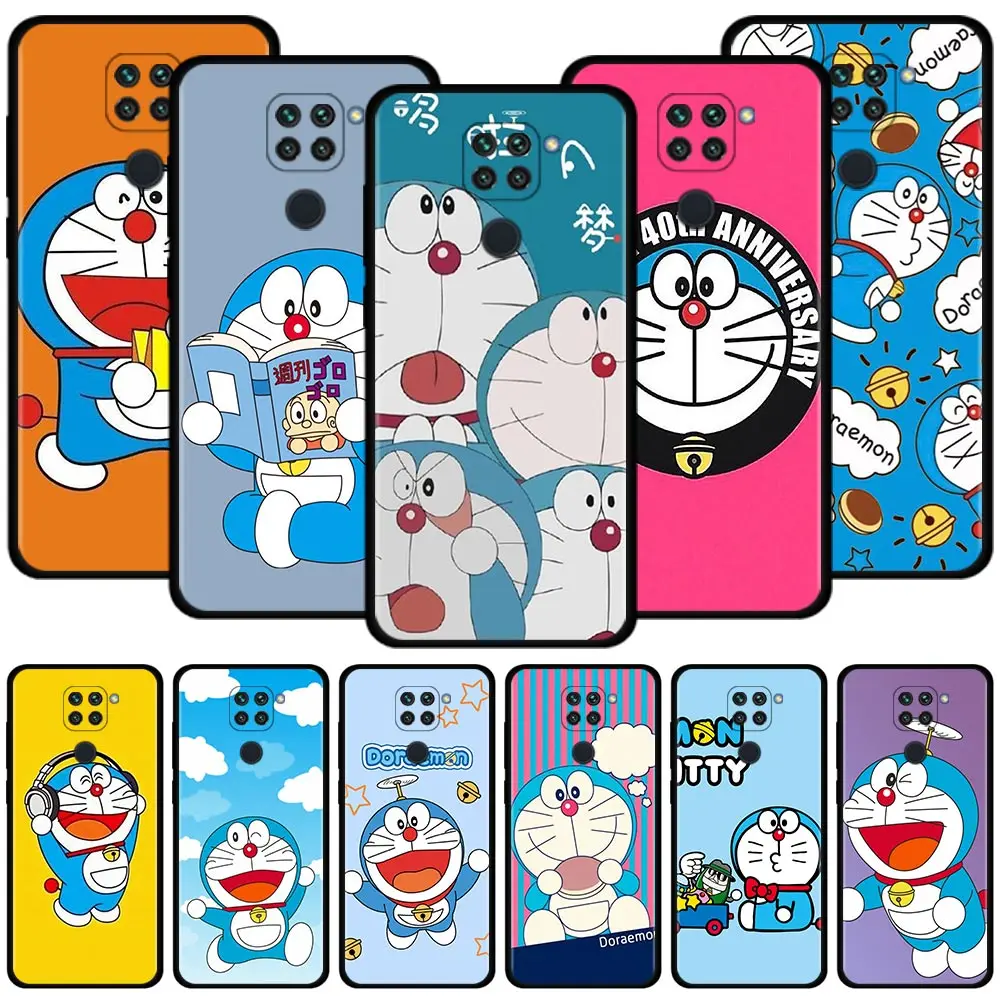 

Phone Case For Xiaomi Redmi Note 11 10 8 Pro Cover 11T 9s 9t 8t 8 7 for Redmi k40 10 9 9a 9c Silicone Funda Cartoon Doraemon