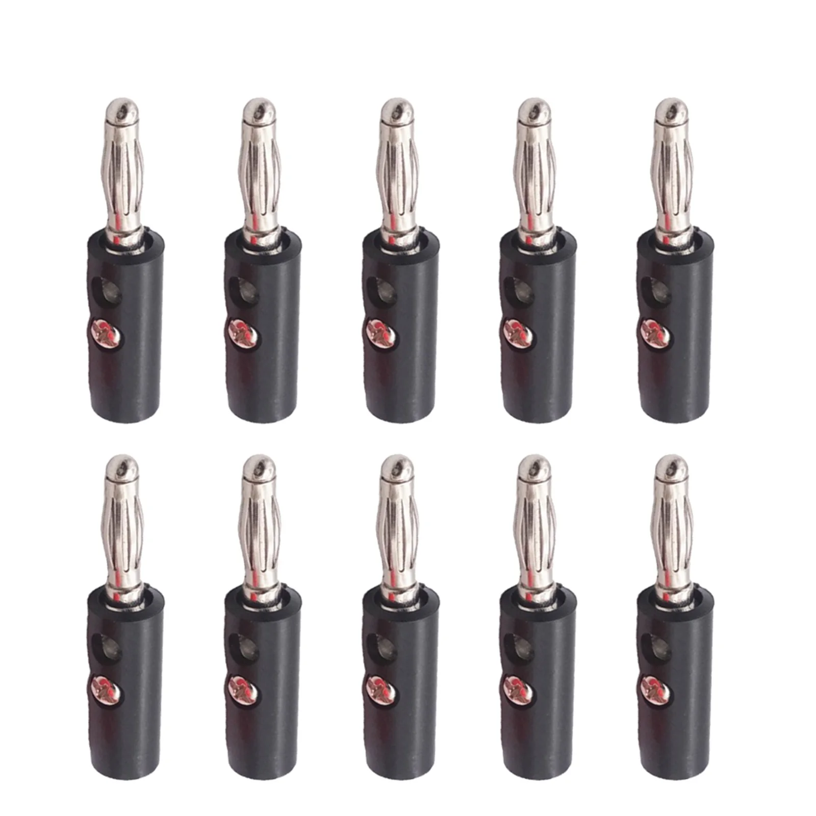 4-страничный пластиковый штекер типа банан с никелевым покрытием зажимы для