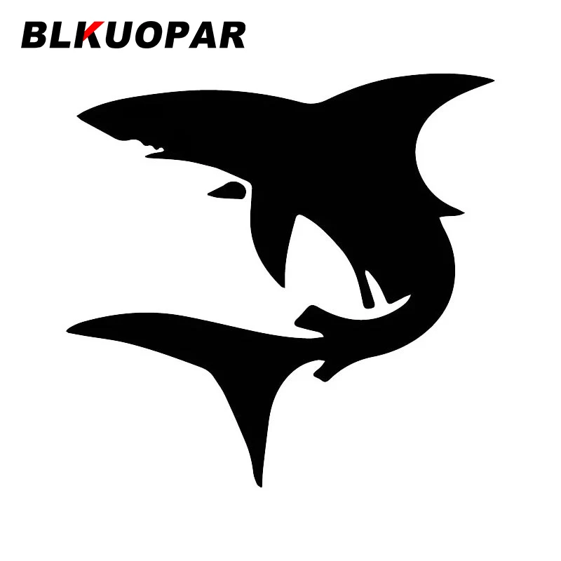 

BLKUOPAR Страшная большая акула Автомобильная наклейка мультяшная окклюзия царапина Солнцезащитная наклейка на лобовое стекло ноутбук RV Аксе...