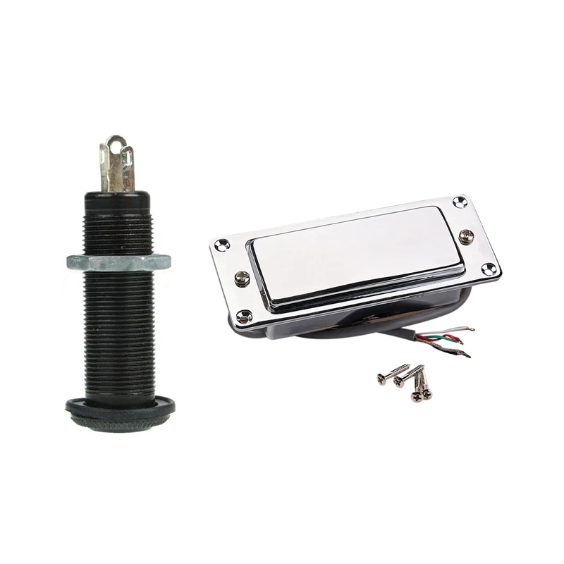 

1 Set LP Guitar Humbucker Pickup Sealed Pick Up Music Repair Parts & 1 Pcs Guitar / Bass Flush Mount Output Jack