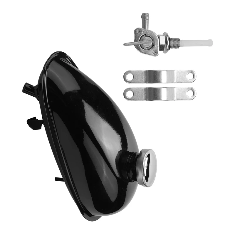 2L Motorized Bike Motorcycle Fuel Tank Fit For 49Cc 50Cc 60Cc 66Cc 80Cc Engine Gas