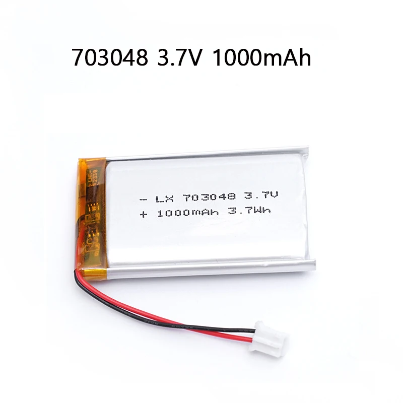3 7 V 703048 1000mAh литиевая полимерная аккумуляторная батарея для машины раннего