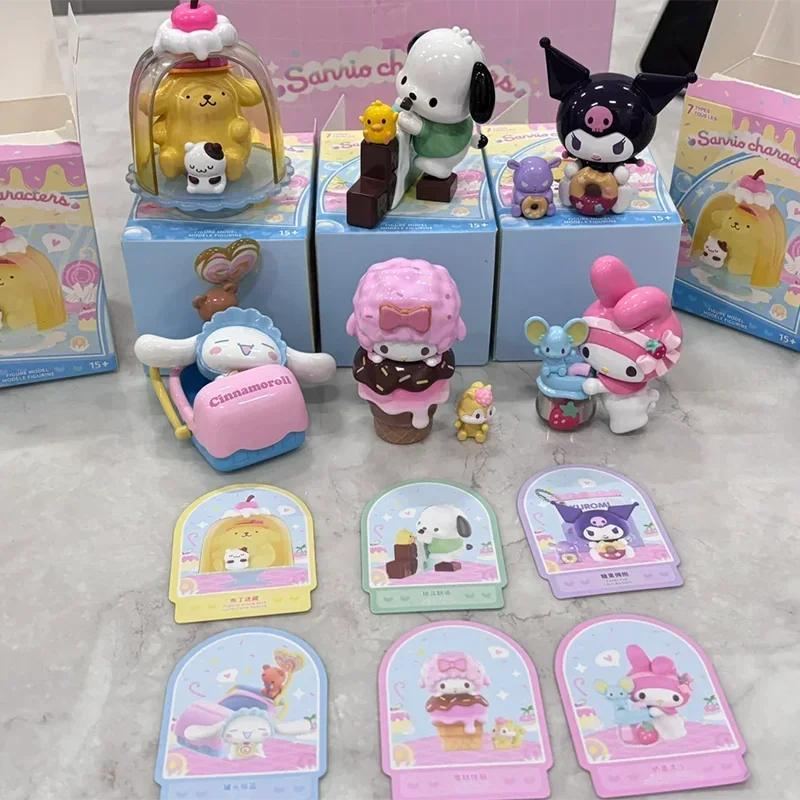 Miniso Sanrio красочная еда Веселая серия фотокартинка Kuromi pacha собака Jade милая кукла