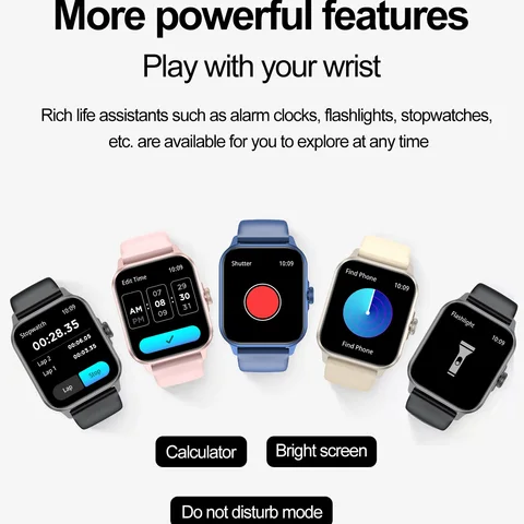 Bluetooth звонок Smart Watch 2025 Health Monitor активности трекер сообщение нажмите удаленного управления фото Smartwatch для Android айфонов