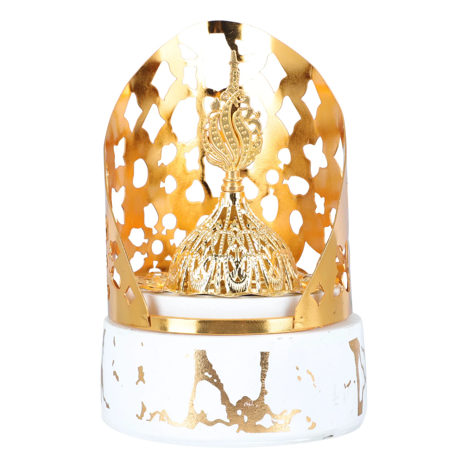

Burneraromatherapy Holder Censer Bakhoor Coil Decoration Aroma Ceramic Arab Gold Charcoal Furnace Home Frankincense Stand
