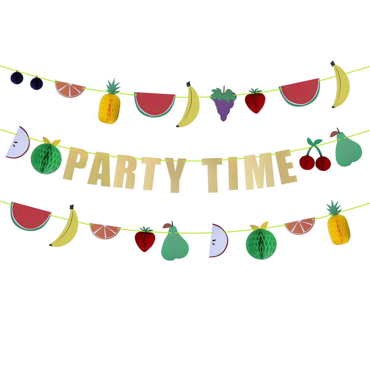 

Birthday Decoration Banner Bunting Happy Christmas Flags Party Personalised Banners Fruit Children's Balloons