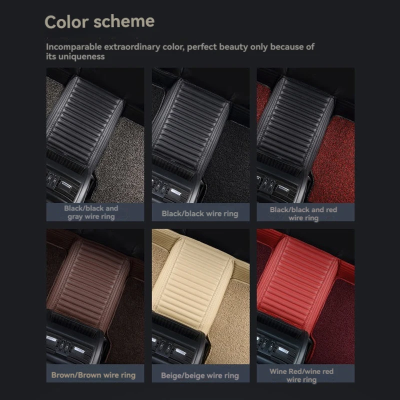 7D пользовательский двухслойный автомобильный напольный коврик с проволочной