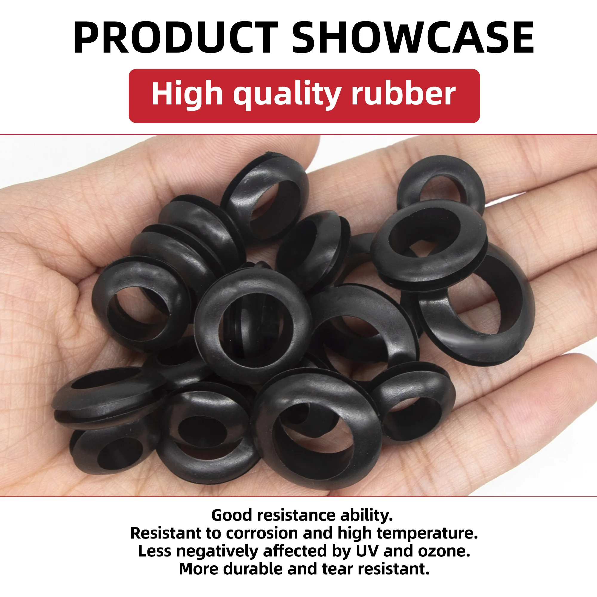 Черная прорезиненная втулка M3 M4 M5 M6 M8 M10 M12 M14 Высококачественные запасные части