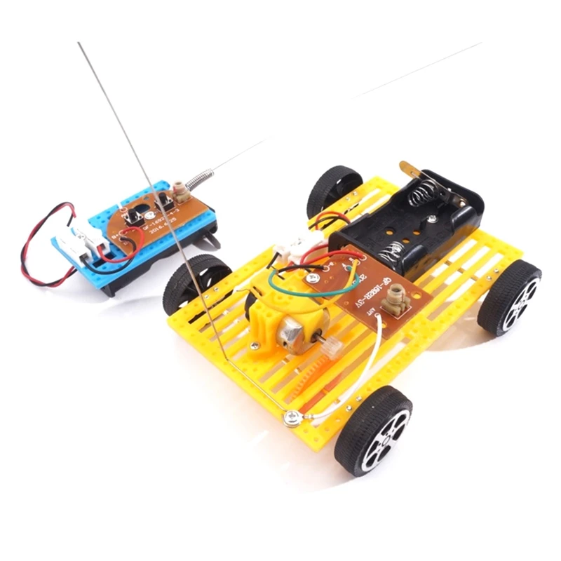 

DIY Wireless Remote Control Racing Car Model Kits Physical Science Experiments Technology Educational Toys for Children