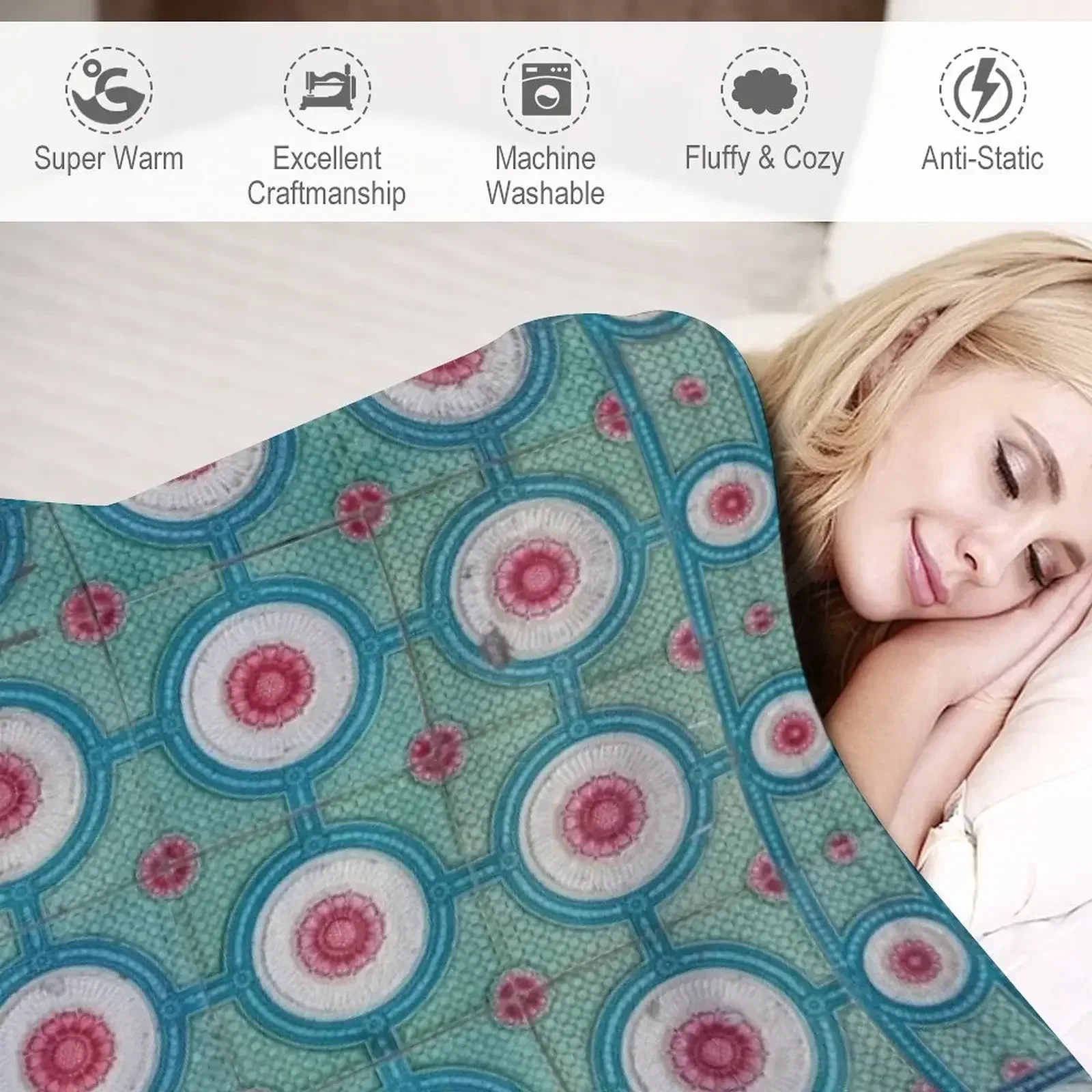 Традиционная напольная плитка nyuzunvi в Джордж Таун одеяло мягкие ворсовые одеяла