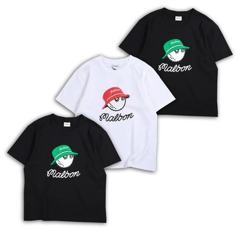 

Ma Golf Golf Korean Bucket Hat Foam Printing Round Neck Breathable Short Sleeve T-Shirt for Men and Women