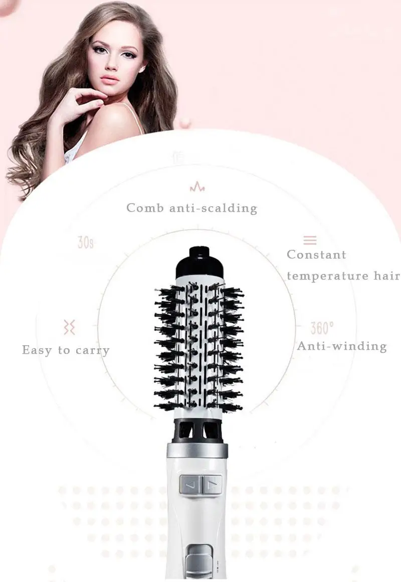Одношаговая расческа для выпрямления волос с горячим воздухом плойка