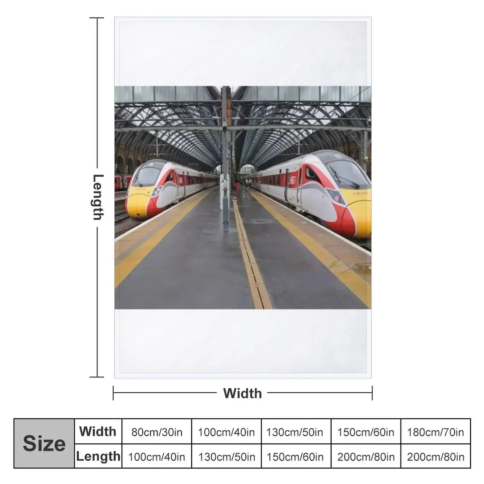 LNER поезда Azuma at Kings Cross Throw Одеяло рождественские украшения Гигантские одеяла для