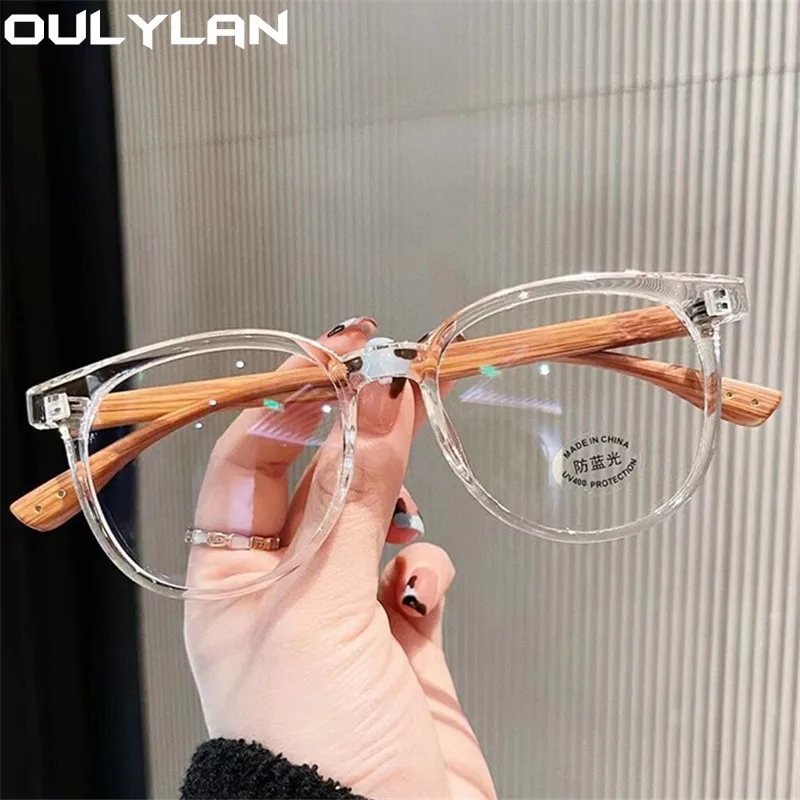Оправа для очков Oulylan TR90 мужчин и женщин с защитой от синего света винтажная