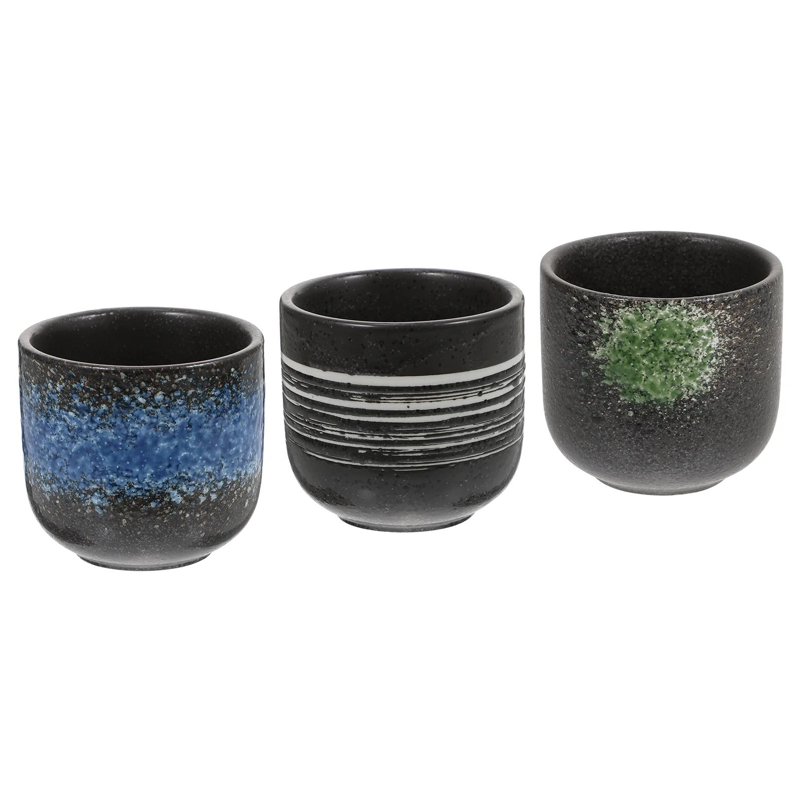 

3Pcs Japanese Pottery Cup Ceramic Set Japanese Ceramic Tea Cups Small Coffee Cups Ceramic Cup Tea Cup Set