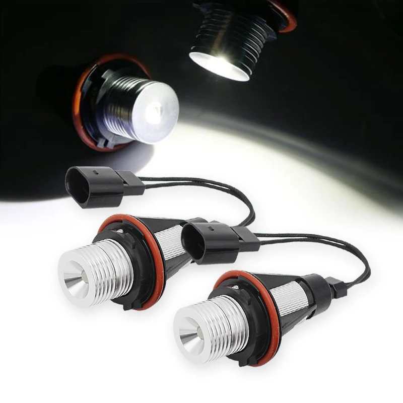 

iJDM Бесплавные белые светодиодные лампы с кольцом «ангельские глазки» Автомобильные фары Противотуманные фары для BMW E39 E53 E60 E63 E64 E65 E66 E83 530i X3 X5