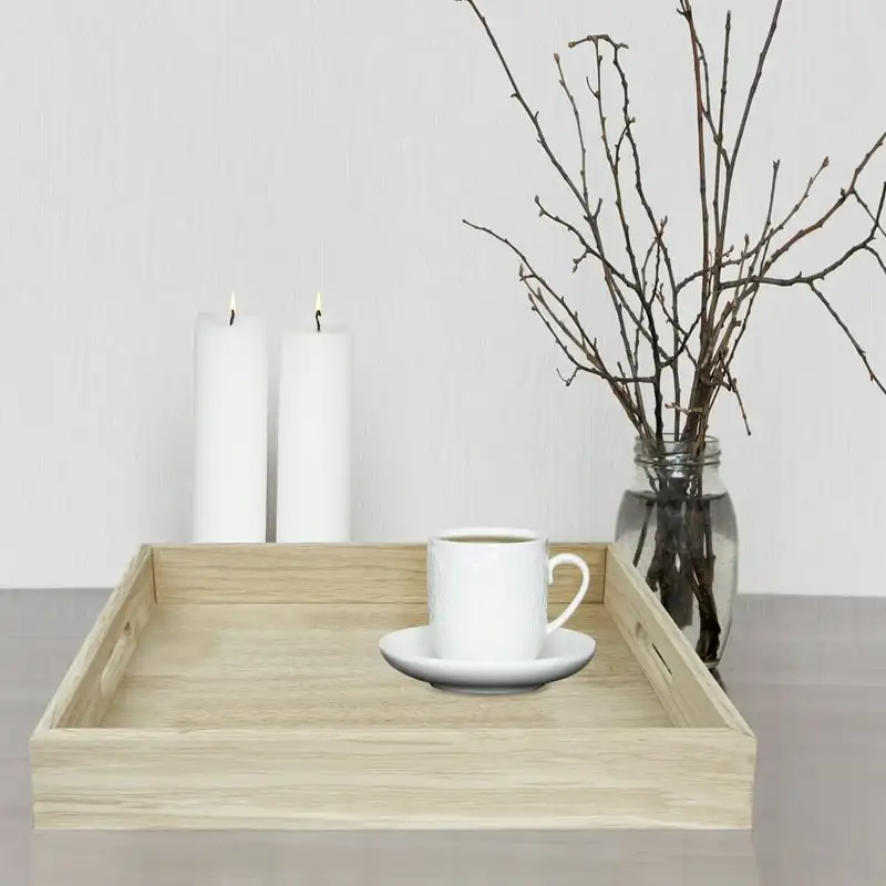 

Blonde Wood Tray, Lightwood Finish, Rectangular Tray, 16inch x 12inch x 2.5inch