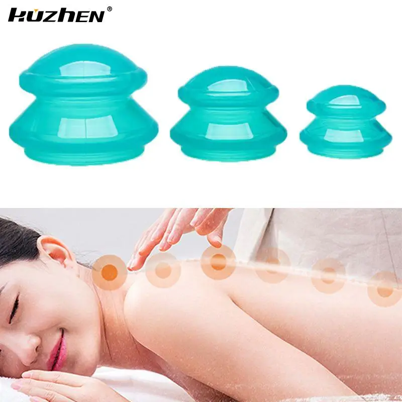 

1Pcs Silicone Vacuum Cupping Set Massage Body Cups Back Gua Sha Suction Cup Anti-Cellulite Skin Lift Physiotherapy Jars Slim