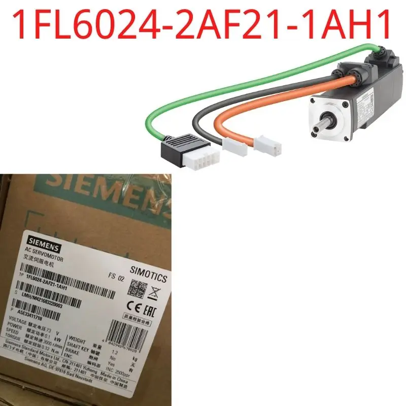 

1FL6024-2AF21-1AH1 Brand New SIMOTICS S-1FL6 Operating voltage 230 V 3AC Pn=0.1 kW; Nn=3000 rpm M0=0.32 Nm