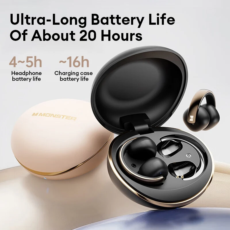 Оригинальная беспроводная гарнитура Monster XKT30 TWS Bluetooth 5 4 наушники с клипсой