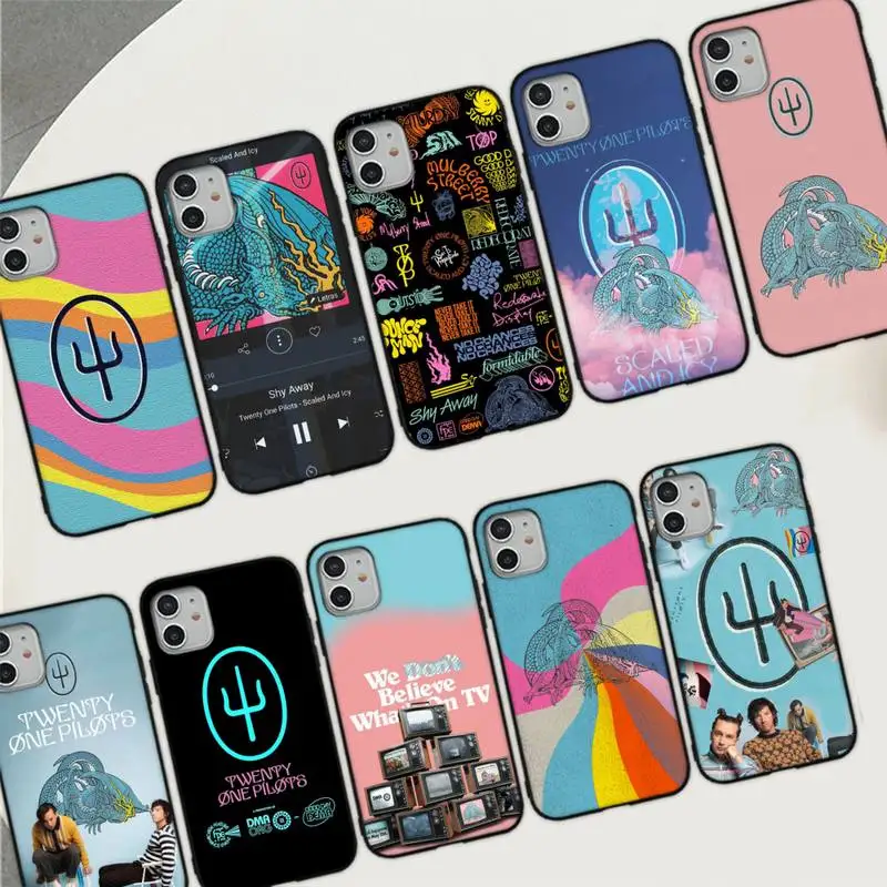 

Twenty One 21 Pilots Scaled icy Phone Case for iPhone 11 12 13 Mini Pro Max 8 7 6 6S Plus X 5 SE 2020 XR XS Funda Case