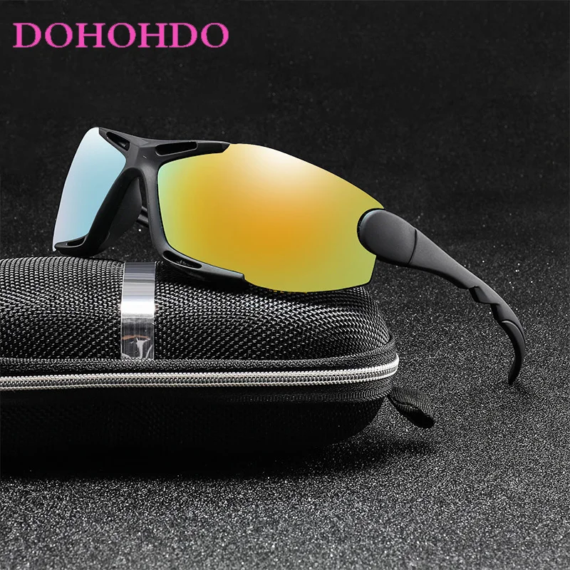 

DOHOHDO New Polarized Sunglasses Men Driving Black Glasses For Male Frameless Sun Glasses Anti-coated Reflection Eyewear Oculos