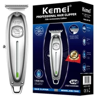 original electric barber full metal pro hair trimmer for men lithium powerful beard trimmer finishing hair cutting machine kemei