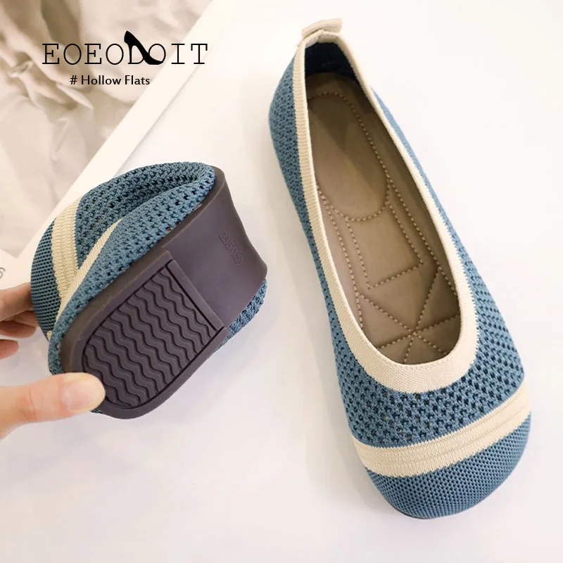 

Spring Casual Loafers Weaving Flats Shoes Women Hollow Square Toe Sneakers Breathable Flat Heel Boat Shoes