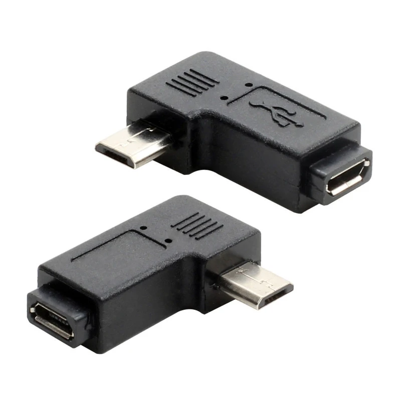 

Portable 90 Degree Left & Right Angled Mini USB 5Pin Female to Micro USB Male Data Sync Power Adapter Easy to Use