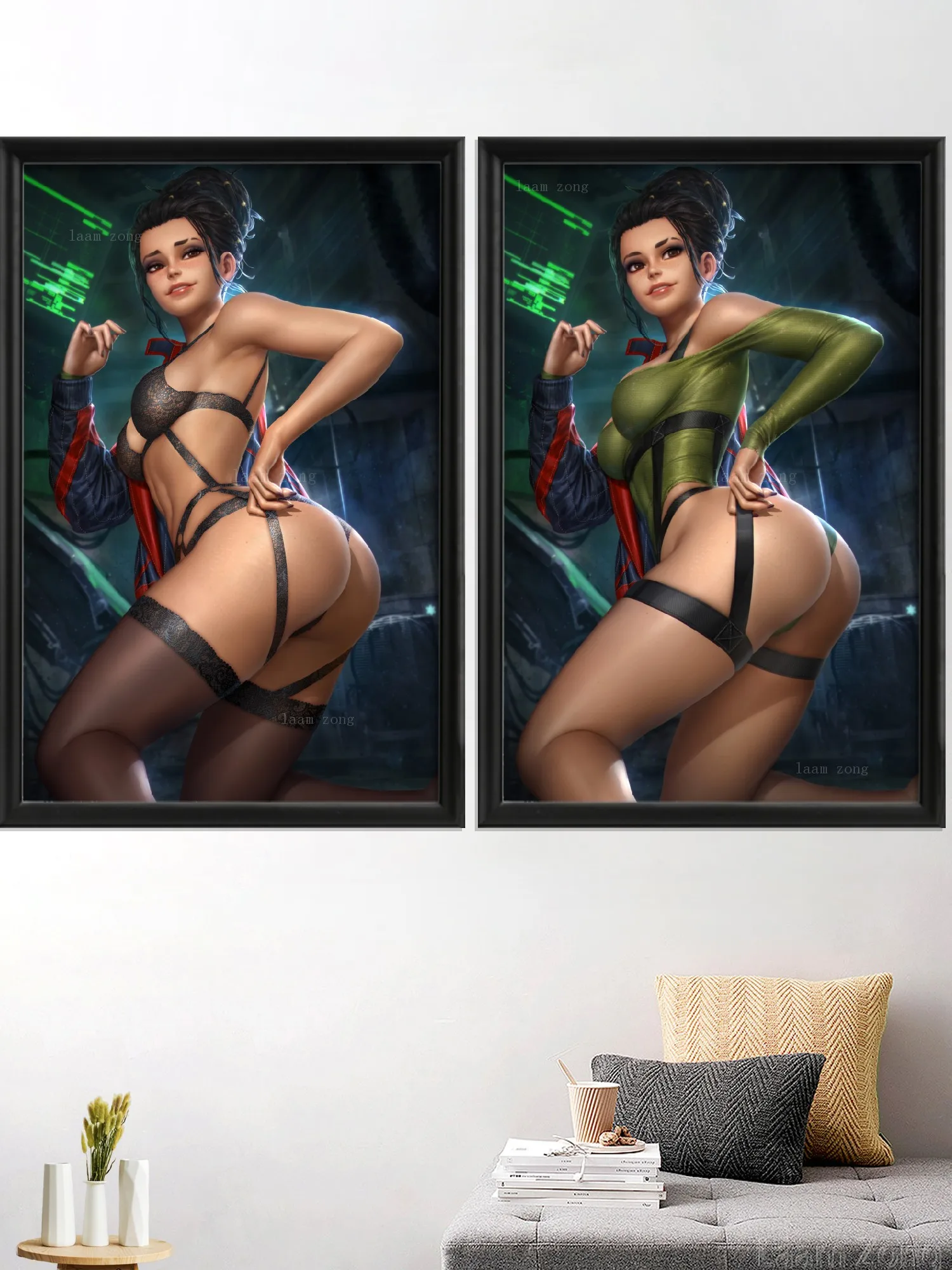 Panam мультфильм аниме Джуди киберпанк сексуальная обнаженная девушка Панама