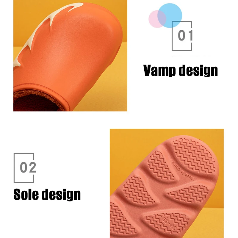 Flame Winter Slippers Flame Pattern Slippers For Winter  Warm Durable Fashionable