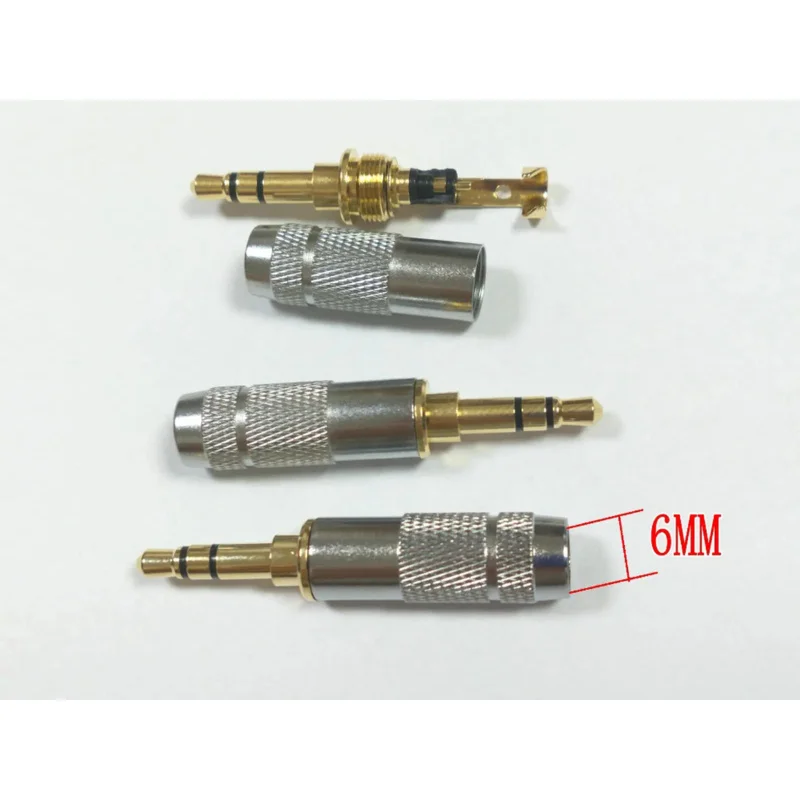 50 шт. стерео 3 5 мм 3-полюсный ремонтный разъем для наушников штекер аудио паяльный