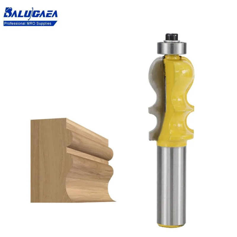 

1pc 1/2"（12.7mm）Shank Architectural Cemented Carbide Molding Router Bit Trimming Wood Milling Cutter For Woodworking Engraving
