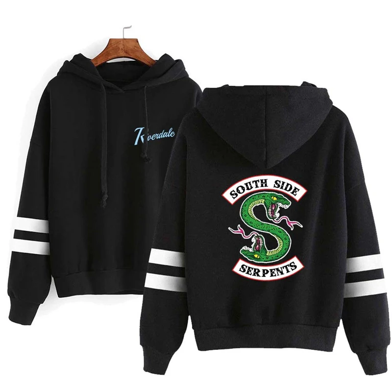 

Женская толстовка Riverdale South Side Serpents, толстовка с капюшоном для девочек «South Side Serpents», Женская толстовка со змеиным принтом для косплея