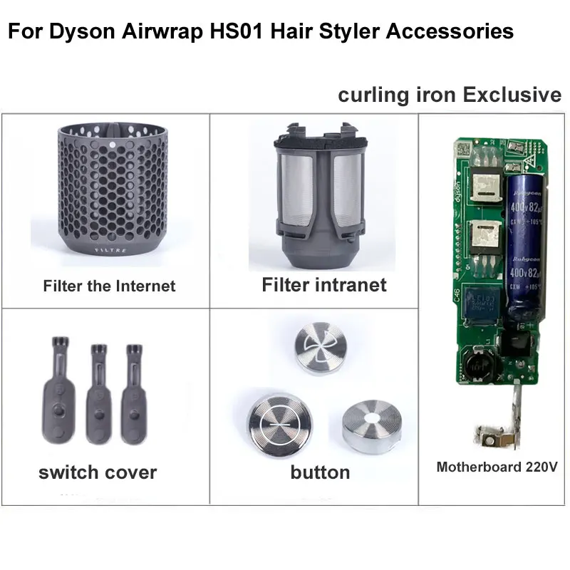 Cho Dyson Airwrap HS01 Làm Tóc Uốn Tóc Tạo Kiểu Bo Mạch Chủ Trong Và Ngoài Lọc Điện Tốc Độ Gió Phím Phụ Kiện