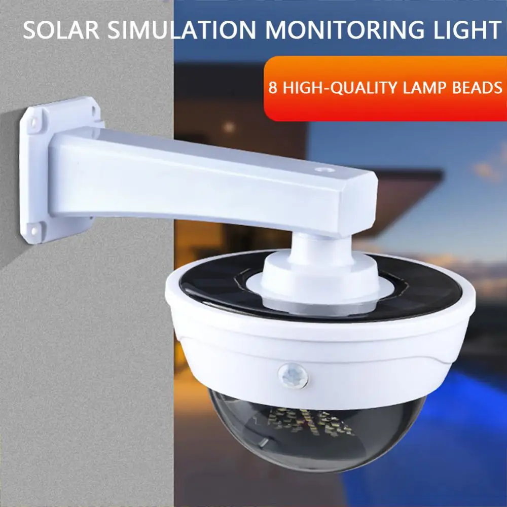 

Outdoor Solar Light Motion Sensor Security Fake Dummy Camera IP65 Waterproof COB/LED Lamp Three Modes For Home Garden