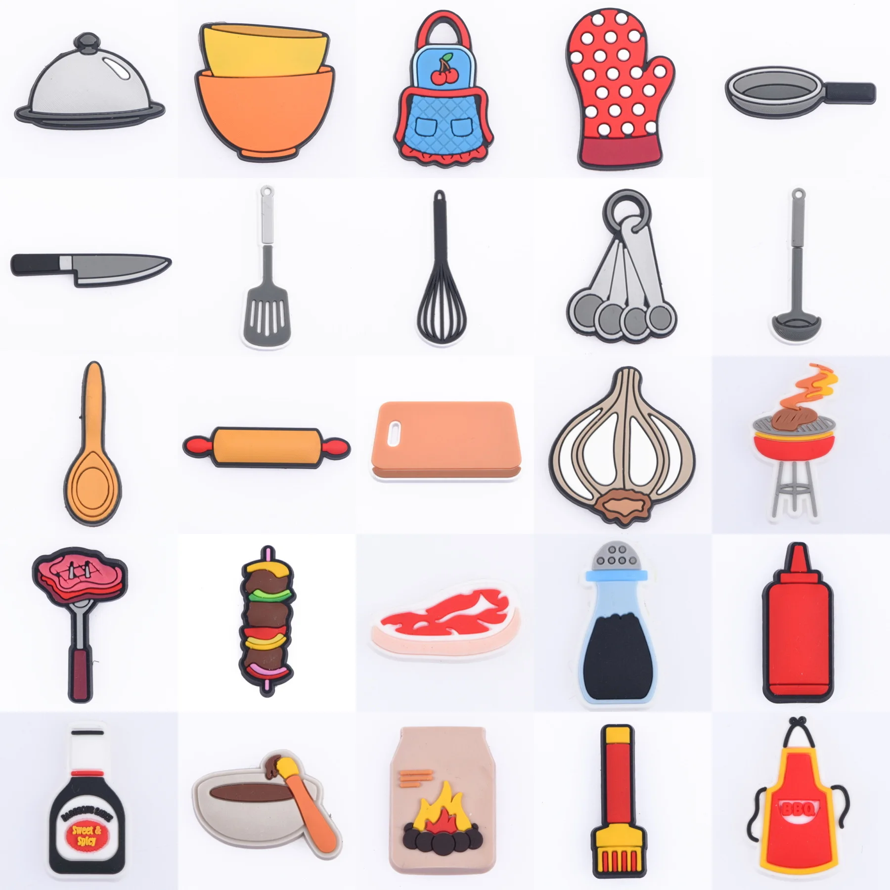 

Hot Sale Men Women PVC Croc Shoe Charms Colorful Shoe Decorations Kids Boys Girls Bracelet Accessories for Birthday Gifts SP041