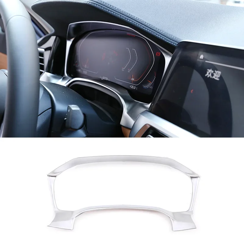 

Для BMW 3 серии G20 G28 2020-2022 ABS углеродное волокно центральная консоль приборная панель дисплей рамка наклейки автомобильные аксессуары