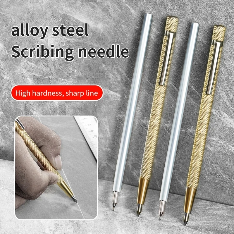 Diamond Metal Marker Engraving Pen Tungsten Carbide Nib Stylus Pen for Glass Ceramic Metal Wood Engraving Hand Tools