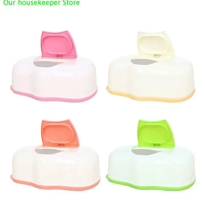 

Wet Tissue Box Plastic Automatic Case Real Tissue Case Baby Wipes Press Pop-up Design Home Tissue Holder Accessories