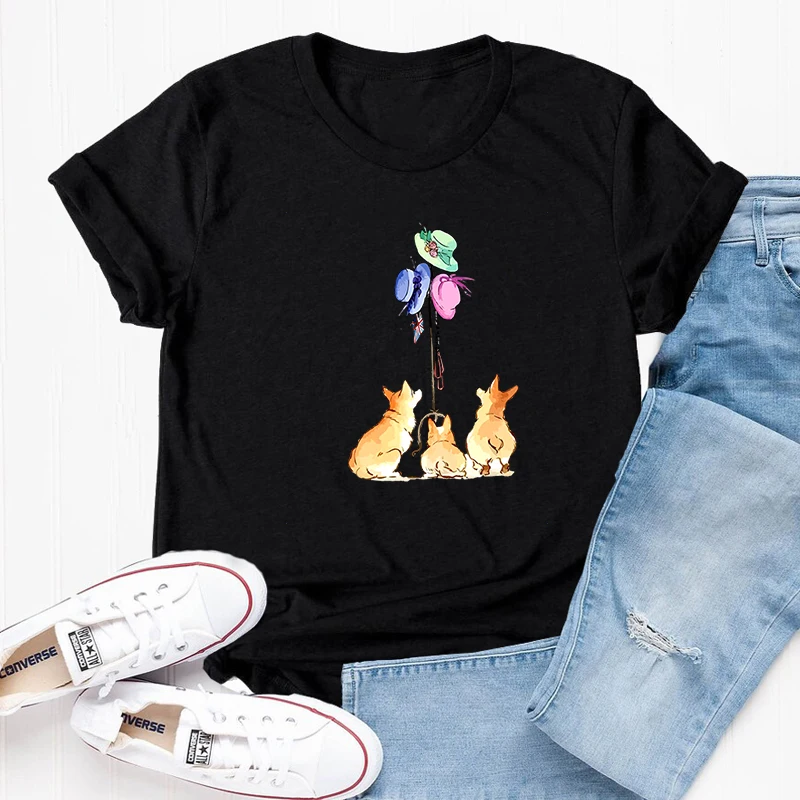 

Женская футболка с коротким рукавом и круглым вырезом