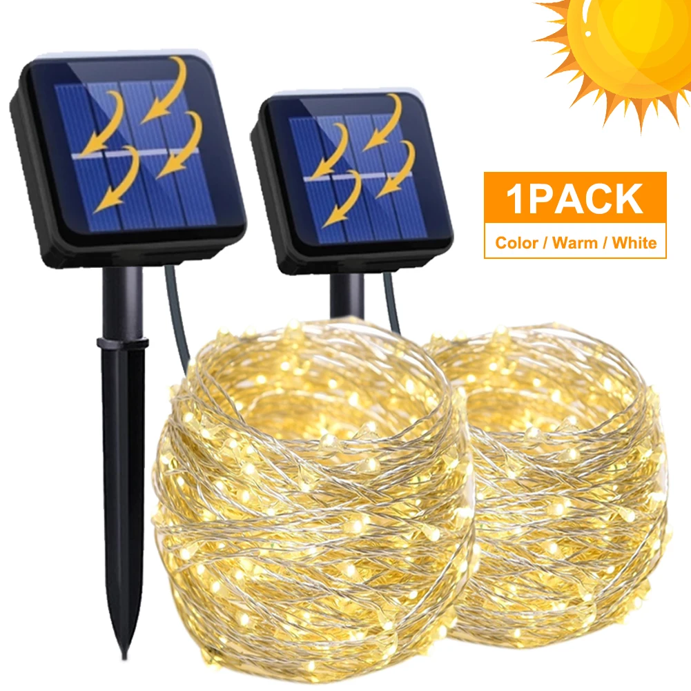 

LED Solar Light Outdoor Waterproof Fairy Garland String Lights Christmas Party Garden Solar Lamp Decoration Lights String