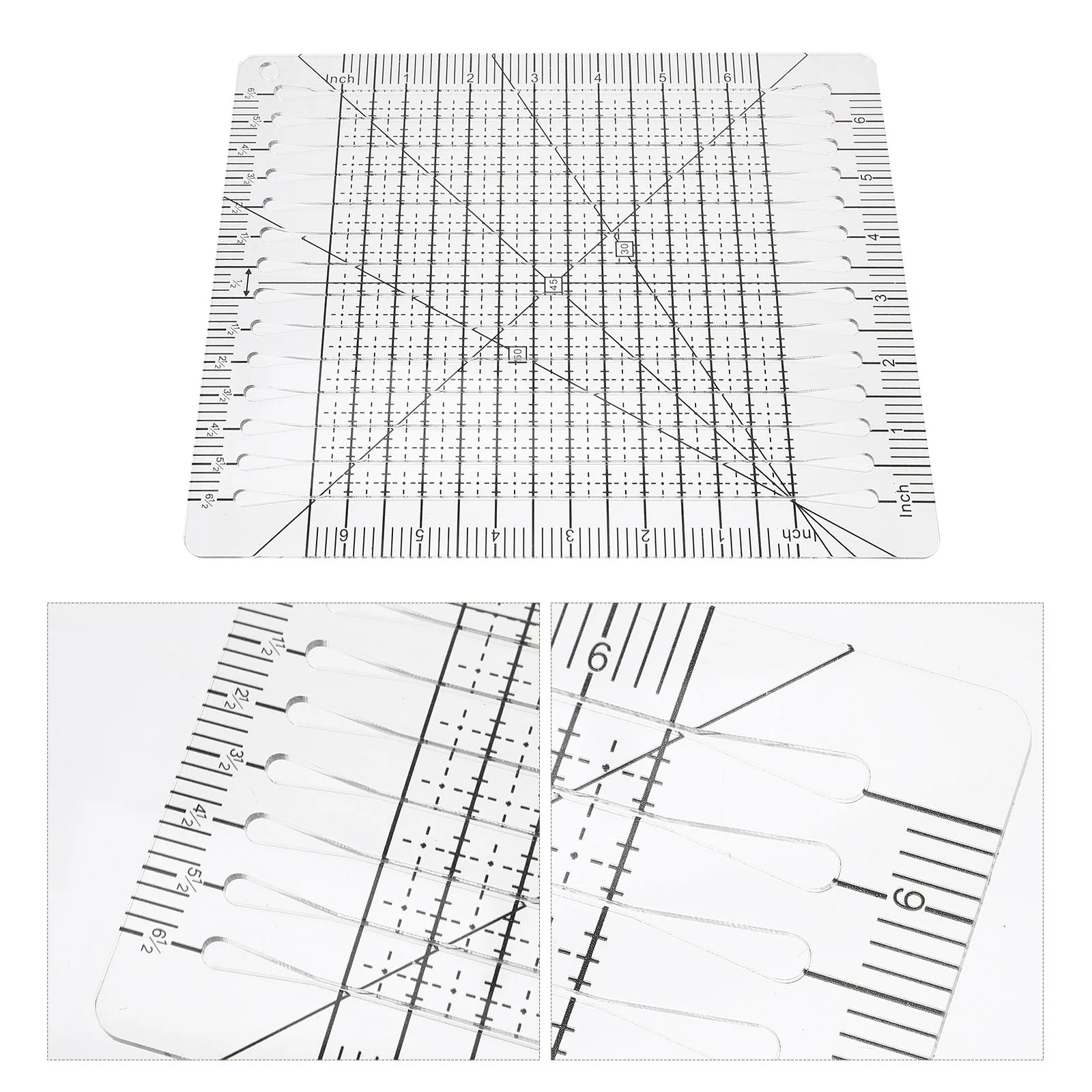 

Ruler Quilting Sewing Patchwork Template Fabric Acrylic Circle Set Square Tooltemplates Diy Stitching Binding Cut Measure Value