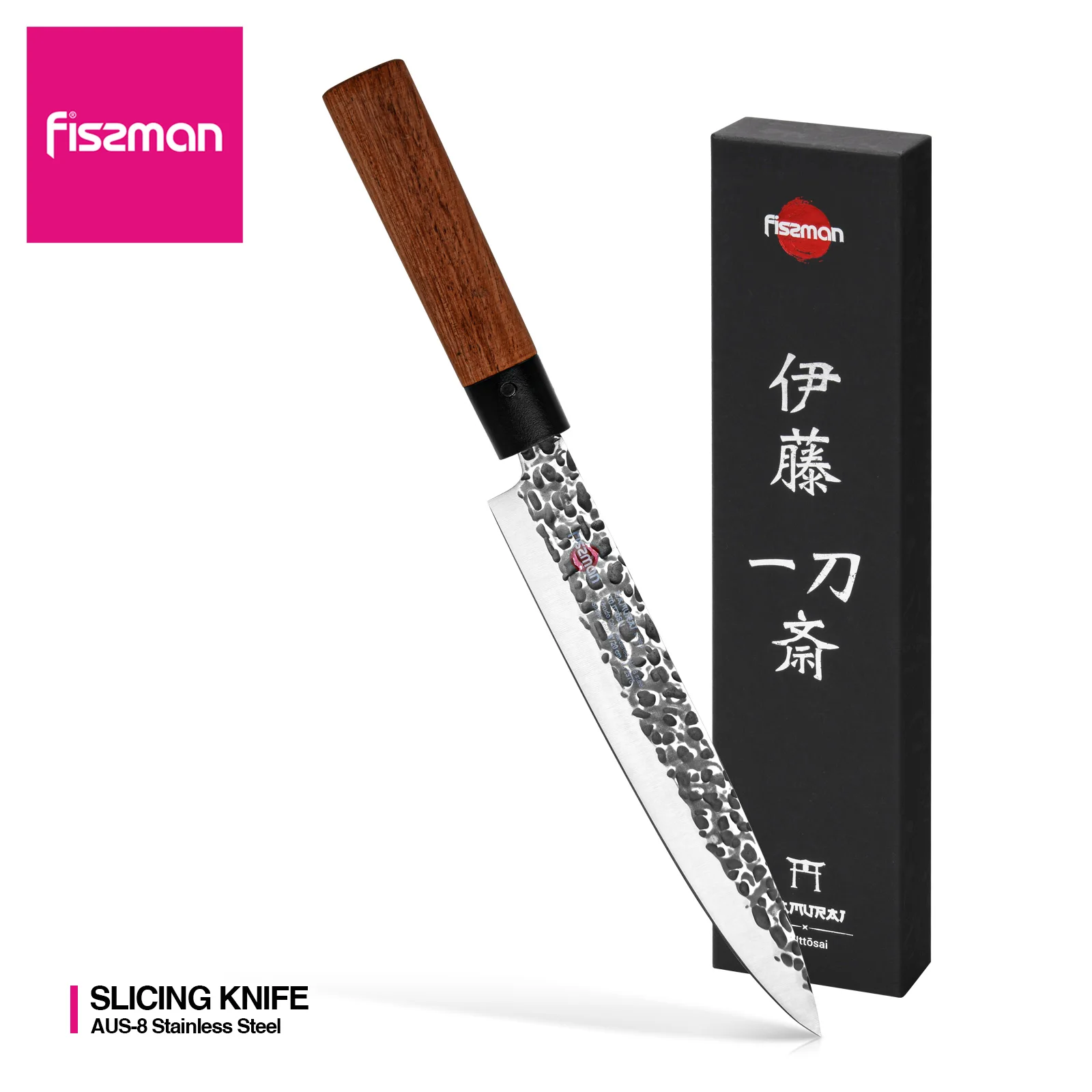 Fissman 8-дюймовый Нож для нарезки SAMURAI ITTOSAI серии AUS-8 стальные кухонные ножи - купить