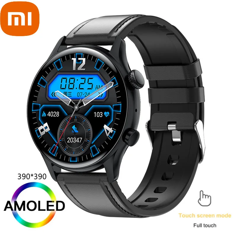 

Смарт-часы xiaomi мужские с AMOLED-экраном 390*390, поддержкой Bluetooth