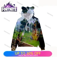 fortnite children cute cartoon anime 3d print hoodies hot gaming men and women clothing harajuku sweatshirt tops