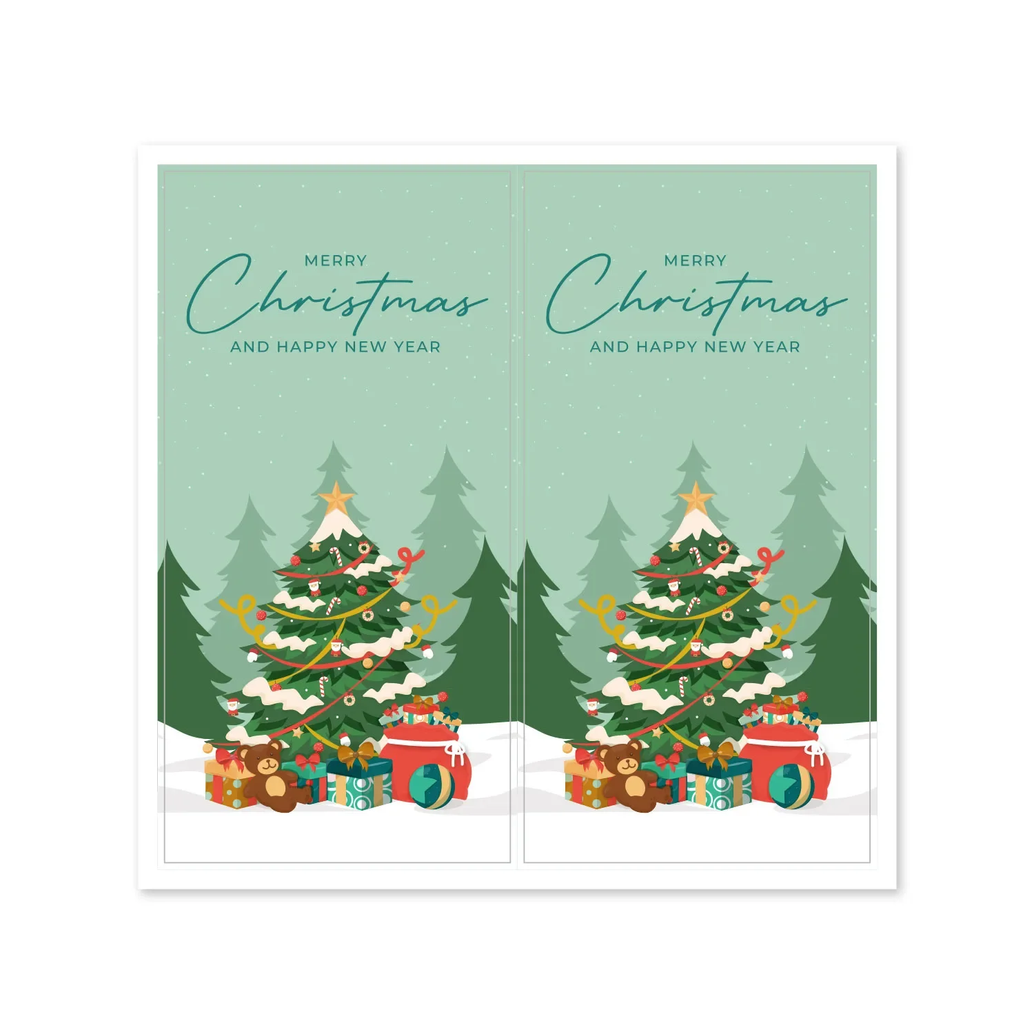 Рождественские наклейки TRYTRYSEE