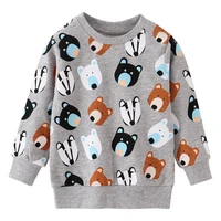 jumping meters new arrival animals print fashion kids sweatshirts toddler boys girls clothes hot selling kids sport shirts bears