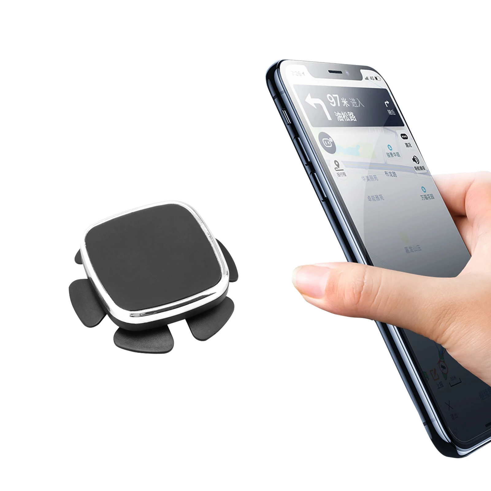 

Magnetic Car Phone Mount Car Steering Wheel Phone Holder Air Vent Cell Phone Holder For Car With Adjustable Secure Tightening